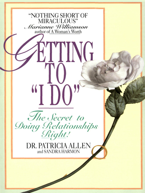 Title details for Getting to 'I Do' by Pat Allen - Wait list